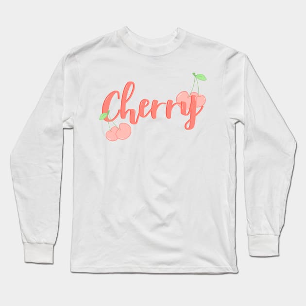 Cherry Cover Art Long Sleeve T-Shirt by aextheticxtrash